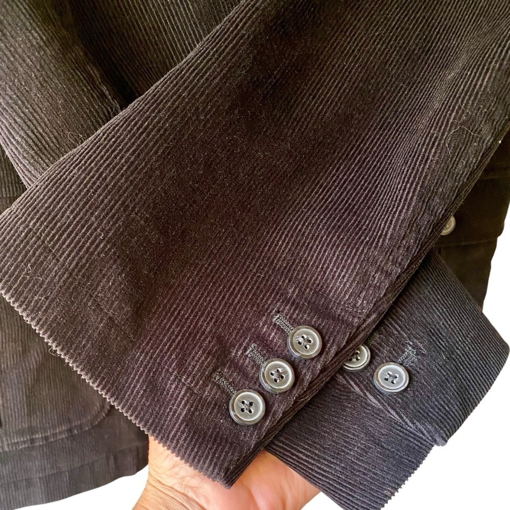 NWOT Claiborne Mens Corduroy Black Sports Coat Blazer Jacket SZ 42R - Picture 3 of 16